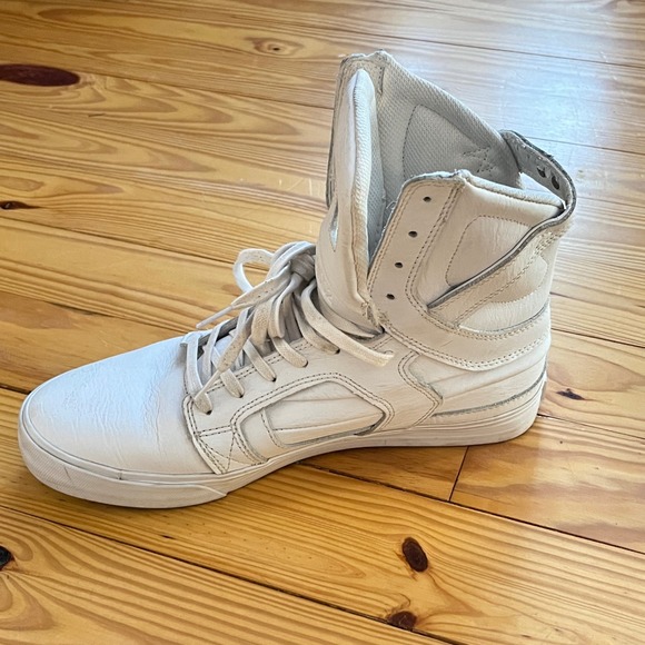Supra Skytop II Chad Muska 002 Mens 10 White Leather High Top Sneakers S01060 - Picture 9 of 16